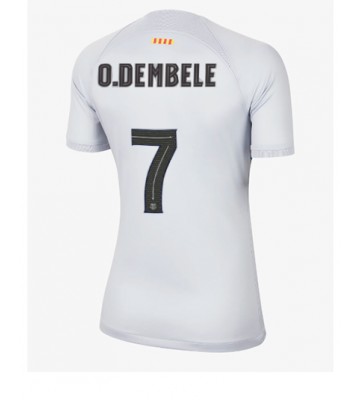 Barcelona Ousmane Dembele #7 Tredjedrakt Kvinner 2022-23 Kortermet